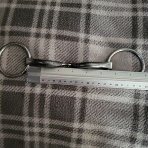 Bombers blue loose ring bradoon sz 5 1/2 excel used cond